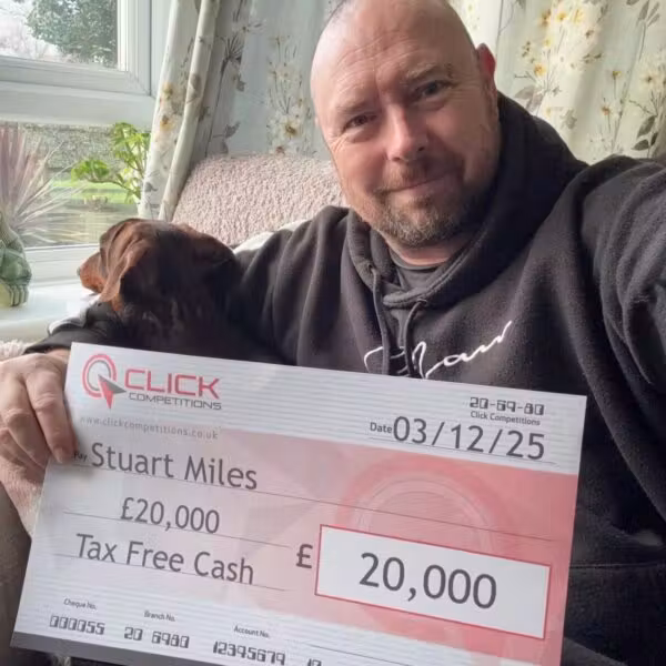 Win £20,000 Tax Free Cash For 18p Or £25,000 If You Spend Over £10!
